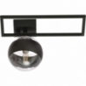 Imago D black stripe glass sphere ceiling lamp Emibig