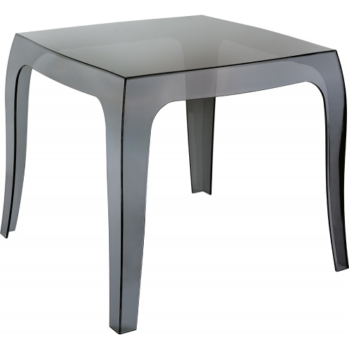 Queen 51x51 black transparent outdoor coffee table Siesta
