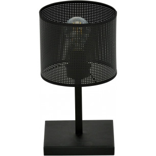 Jordan black table lamp with shade Emibig