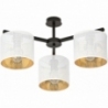 Jordan III white&amp;gold perforated ceiling lamp Emibig