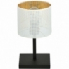 Jordan white&amp;gold table lamp with shade Emibig