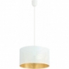 Aston 35 white&amp;gold round perforated pendant lamp Emibig