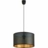 Aston 35 black&amp;gold round perforated pendant lamp Emibig