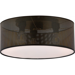 Aston 50 black&amp;gold perforated ceiling lamp Emibig