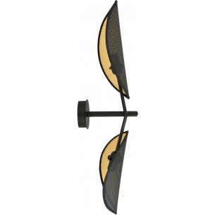 Vene II black&amp;gold designer wall lamp Emibig