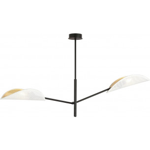 Lampa sufitowa designerska Vene II biało-złota Emibig 2