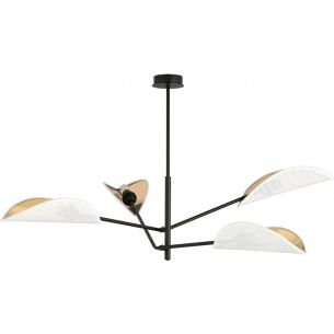 Vene IV white&amp;gold designer ceiling lamp Emibig