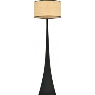 Estrella rattan floor lamp with shade Emibig