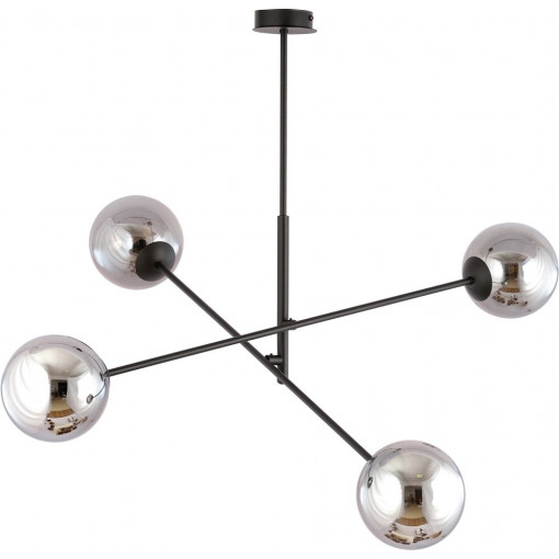 Linear IV graphite&amp;black glass balls ceiling lamp Emibig