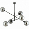 Linear VI graphite&amp;black ceiling lamp with glass balls Emibig