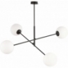 Linear IV opal&amp;black glass balls ceiling lamp Emibig