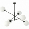 Linear VI opal&amp;black glass balls ceiling lamp Emibig