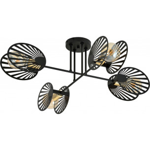 Talia 86cm black 4-spot ceiling lamp Emibig