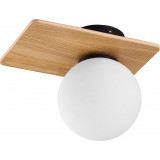 Plafon szklany Bianca Wood biały-drewniany TK Lighting