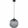 Cadix 30cm graphite glass globe pendant lamp tk lamping