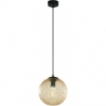 Cadix 21cm amber glass sphere pendant lamp tk lamping