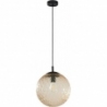 Cadix 30cm amber glass globe pendant lamp TK Lighting