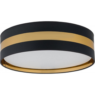 Paris 60cm black&amp;gold glamour round ceiling lamp TK Lighting