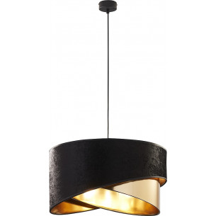 Tercino 50cm black&amp;gold pendant lamp with shade TK Lighting