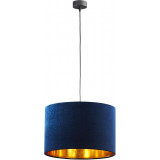 Lampa wisząca z abażurem Tercino 38cm granatowa TK Lighting
