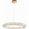 Queen LED 60cm transparent&amp;gold glamour crystal pendant light