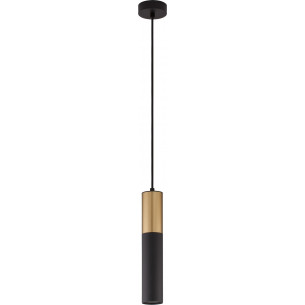 Ango tube 30cm black&amp;gold pendant lamp