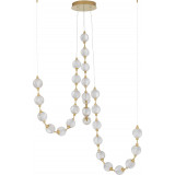 Jewels LED XXX transparent&amp;gold glamour glass balls pendant lamp
