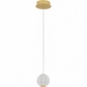 Lampa wisząca szklane kule glamour Jewels LED 12cmprzezroczysty/złoty