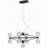 Alice LED IX transparent&amp;black glamour glass balls pendant light