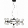 Lampa wisząca szklane kule glamour Alice LED XIII przeźroczysty/czarny