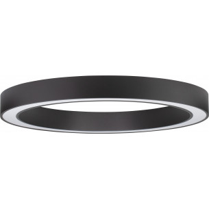 Lendon LED 80cm black modern round ceiling lamp