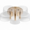 Tommeo LED 58cm transparent&amp;brass LED modern ceiling lamp