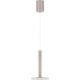 Lampa wisząca nowoczesna Plato LED 15cm satynowy nikiel