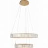 Queen LED II 60cm transparent&amp;gold glamour crystal pendant light