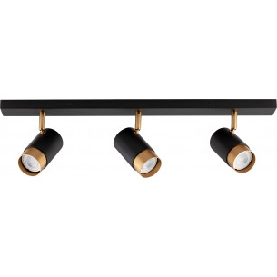 Ango III black&amp;gold ceiling spotlight