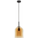 Lamp Duo 18cm amber retro glass pendant