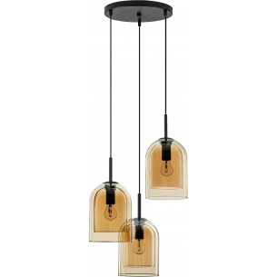 Duo IIII amber pendant glass retro lamp