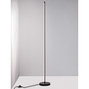 Stylowa Lampa podłogowa nowoczesna Simple LED 150cm czarna do salonu i sypialni 2