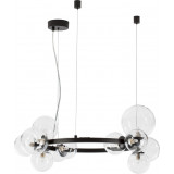 Nerro 65cm transparent&amp;black designer glass spheres pendant lamp