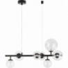 Nerro Long 65cm transparent&amp;black designer glass spheres pendant lamp