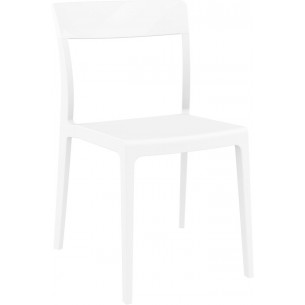 Flash white polypropylene chair Siesta