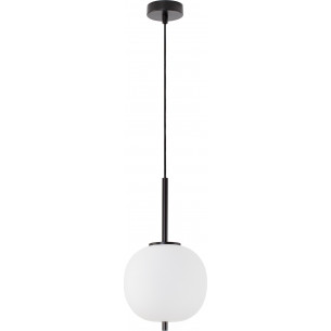 Tamo 18.5 white&amp;black glass pendant lamp