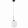 Tamo 16.5 white&amp;black glass pendant lamp