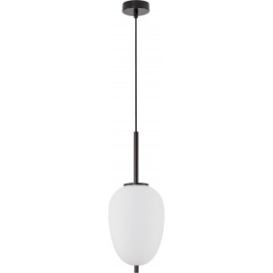 Tamo 15.8 white&amp;black glass pendant lamp