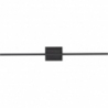 Baris LED 90.5cm black minimalistic Long wall lamp