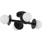 Hide Ball IV opal&amp;black glass balls ceiling lamp