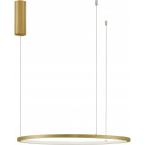 Lampa wisząca nowoczesna okrągła Cirkel LED 60cm szczotkowane złoto