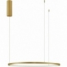 Cirkel LED 60cm brushed gold modern round pendant lamp