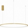 Cirkel LED 100cm brushed gold modern round pendant lamp