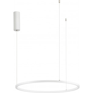 Lampa wisząca nowoczesna okrągła Cirkel LED 60cm biała